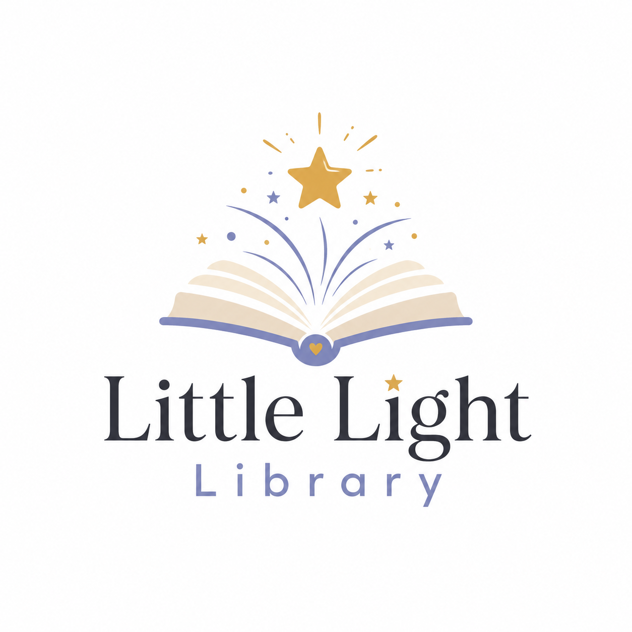 An open storybook with a glowing golden star rising from its pages